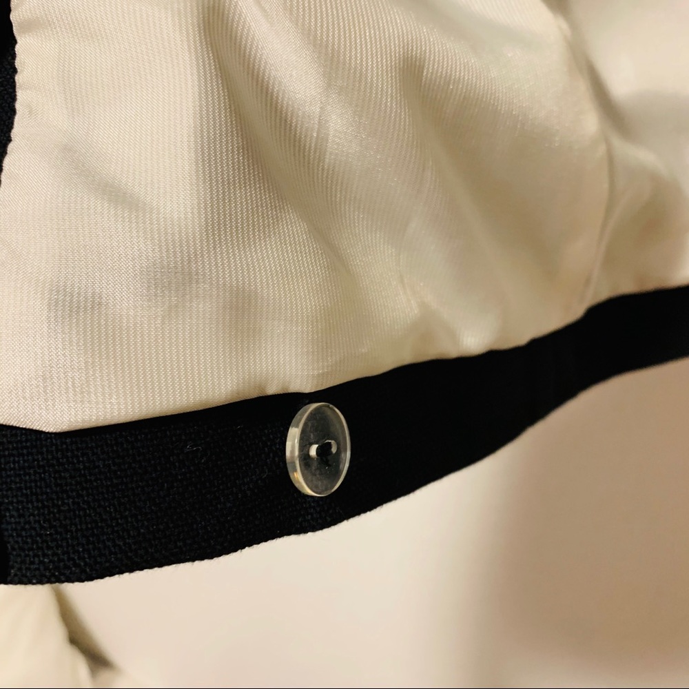 Veronica Beard Removable Collar Navy Blue Blazer - Picture 8 of 16